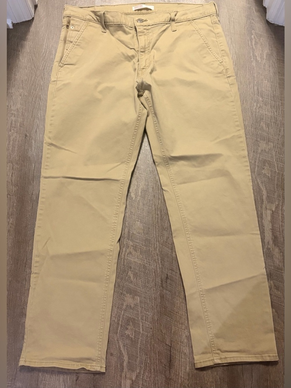 Signature by Levi Strauss Men's Light Khaki Chino Pants